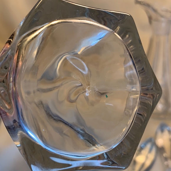 Vintage/Antique hand blown glass bottles w/stopper - Picture 5 of 12